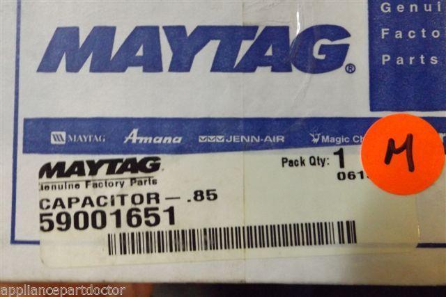 MAYTAG MICROWAVE 59001651 CAPACITOR-.85 NEW IN BOX MAYTAG MICROWAVE 59001651 CAPACITOR-.85 NEW IN BOX